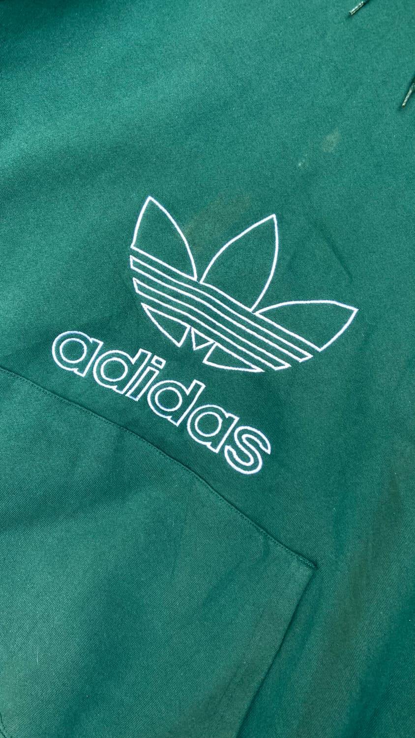 90s Adidas Embroidered Trefoil Hoodie 상품이미지5