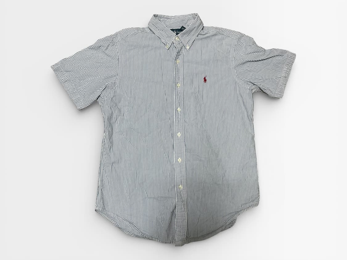 Polo - 커스텀 핏 스트라이프 반팔 셔츠 (M-L 추천) 상품이미지1