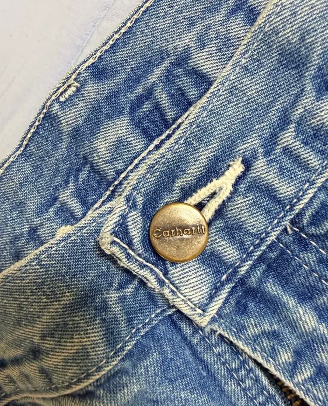 Carhartt 칼하트 가죽탭 빈티지 카펜터 데님 청바지 상품이미지5