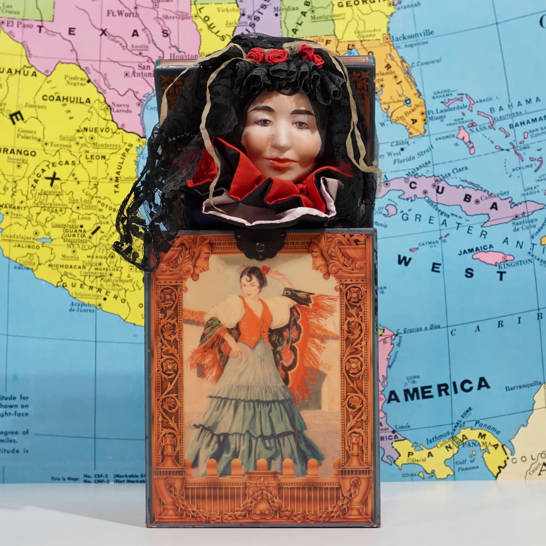 빈티지 소품 1989s 잭 인더 박스 한정판 오르골 상품이미지1