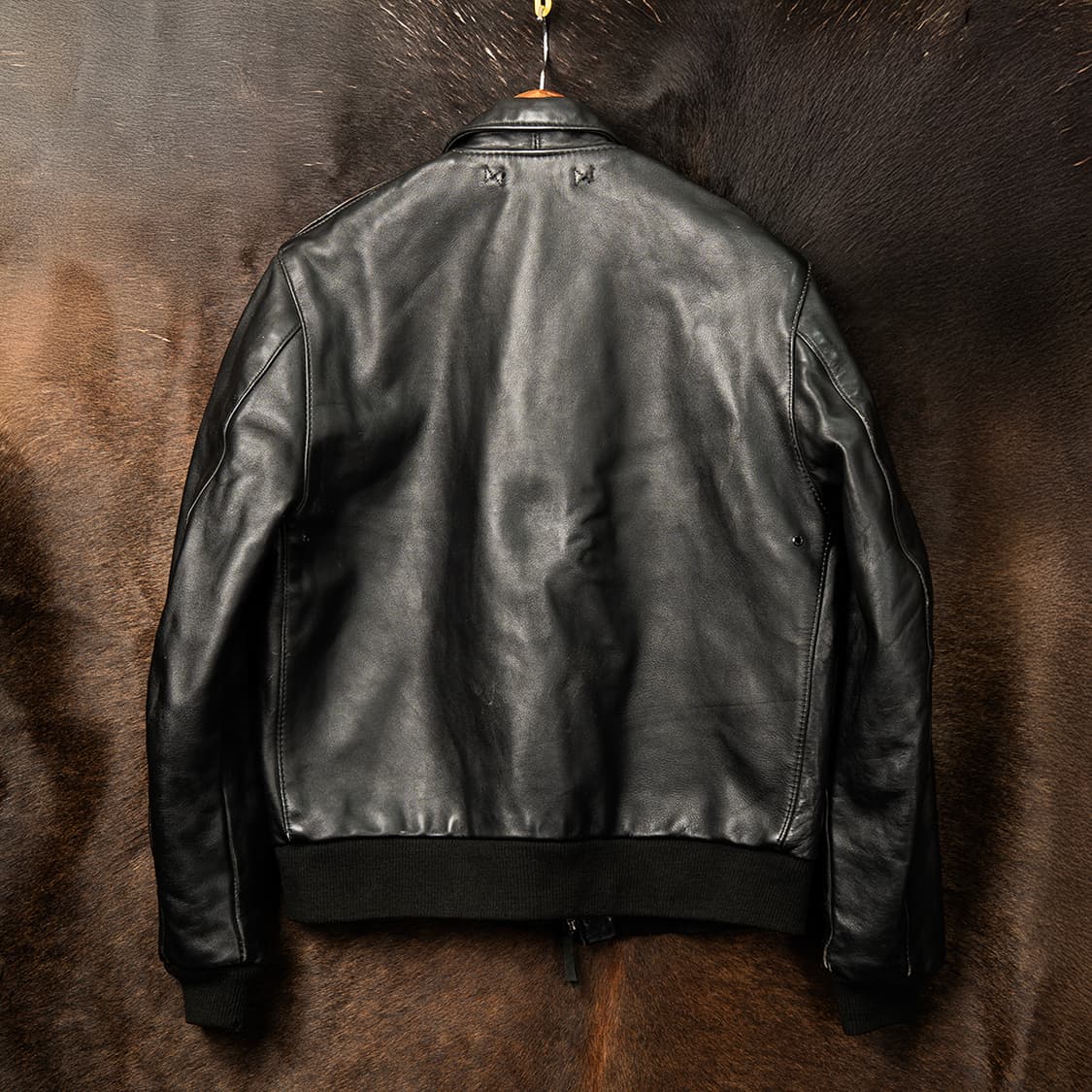 [100] 90s~ VANSON A-2 레더 플라이트 자켓  상품이미지2