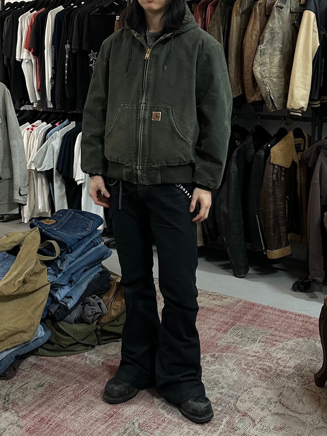 00's OG 칼하트 J130 액티브 자켓 칼하트 MOS 모스그린 상품이미지2