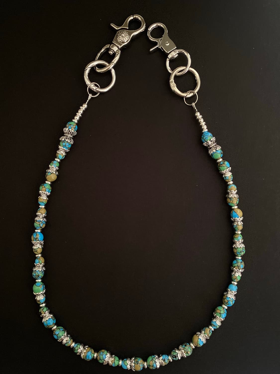 빈티지 레트로 체코 비즈 체인 상품이미지2