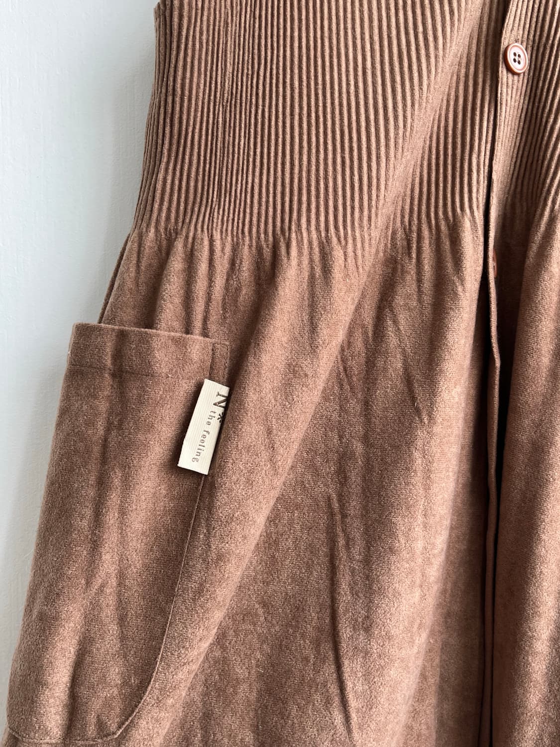  N° THE FEELING 브라운 포켓 미니 원피스 상품이미지4