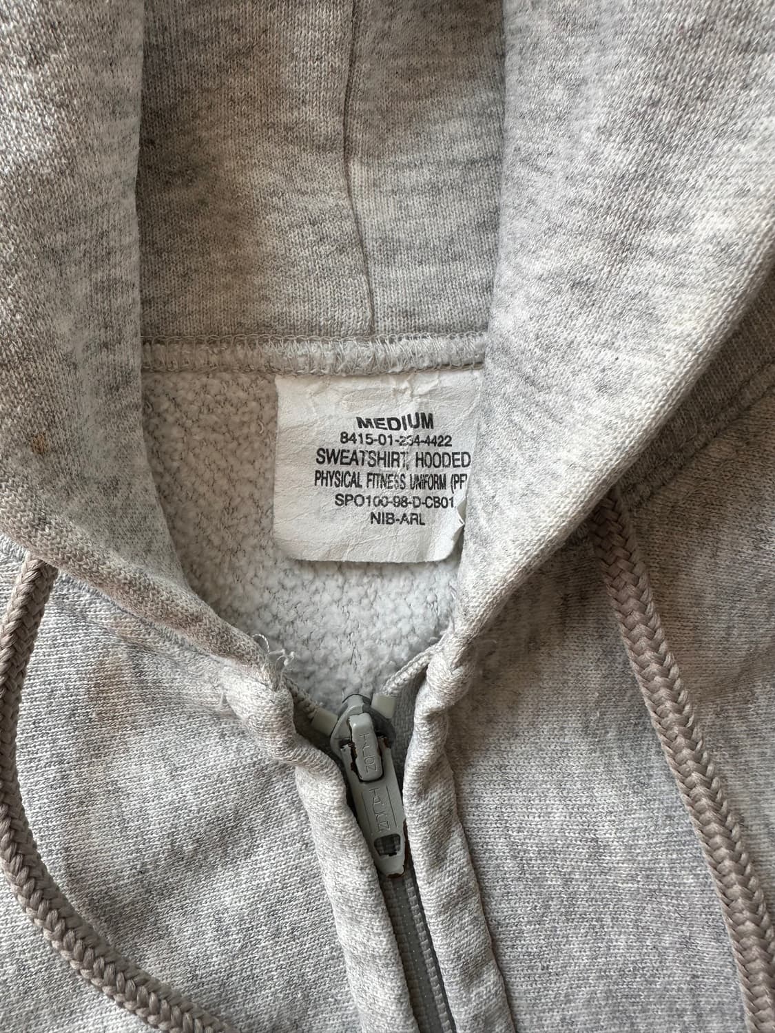 빈티지 ARMY 아미 후드 집업 짚업 PUF 미듐사이즈 상품이미지2