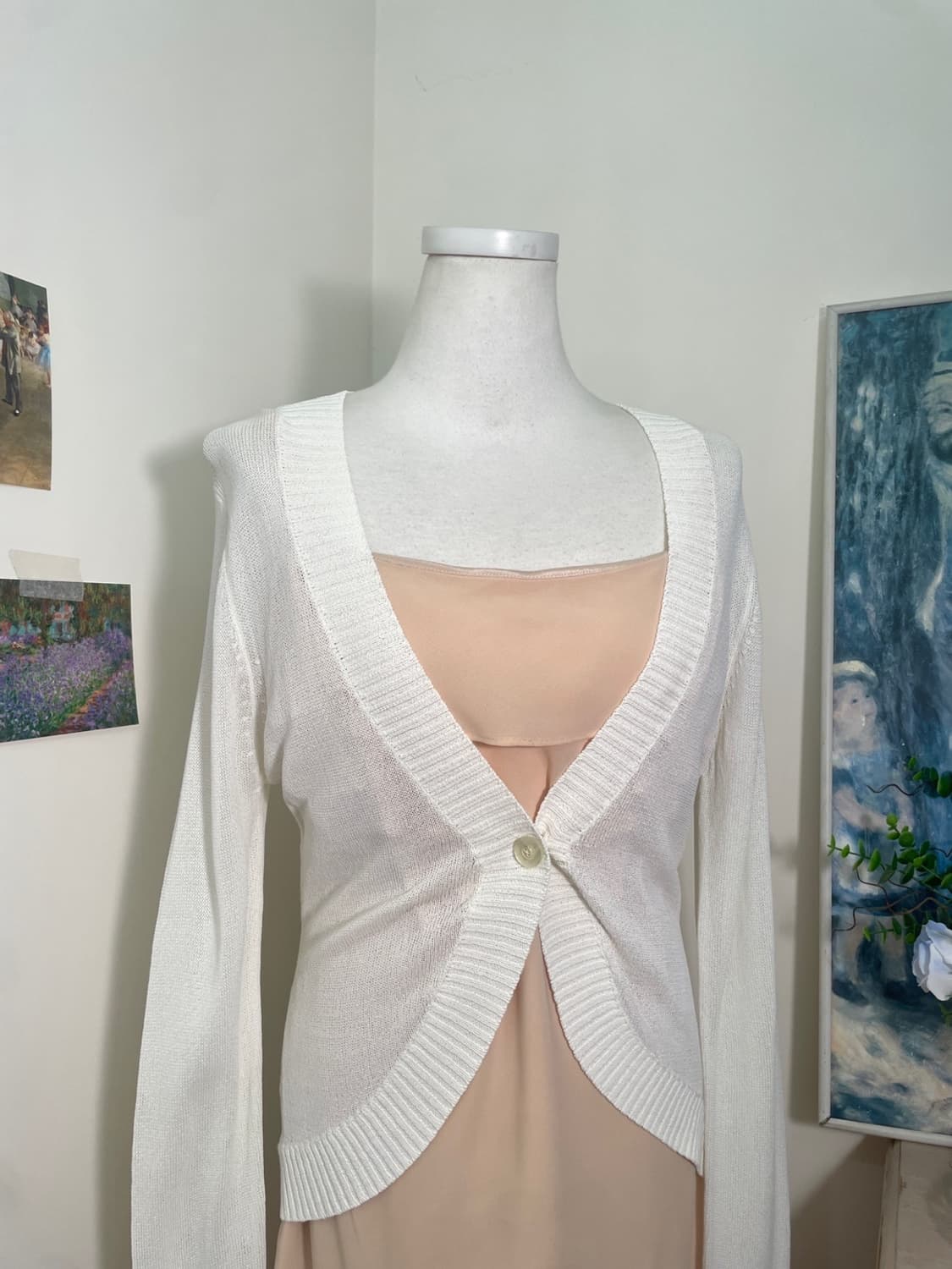 ivory summer one-button cardigan 상품이미지6