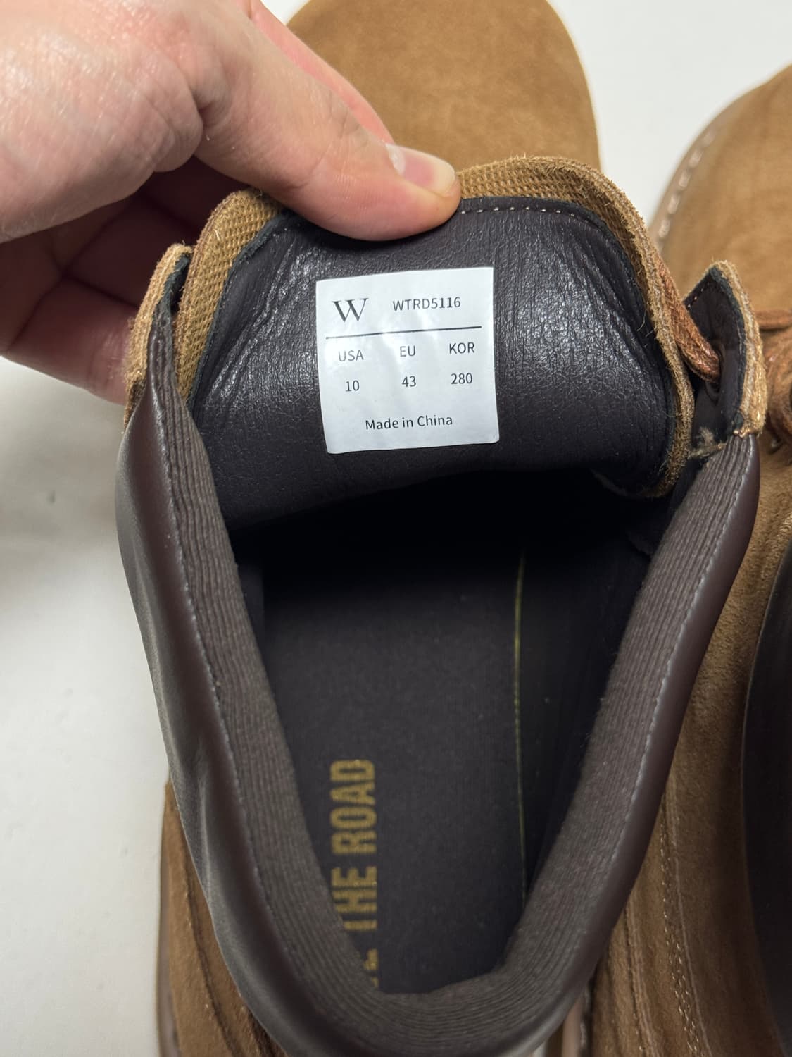 위더로드 / 카메룬 스웨이드 7홀 워커 / 280 상품이미지4