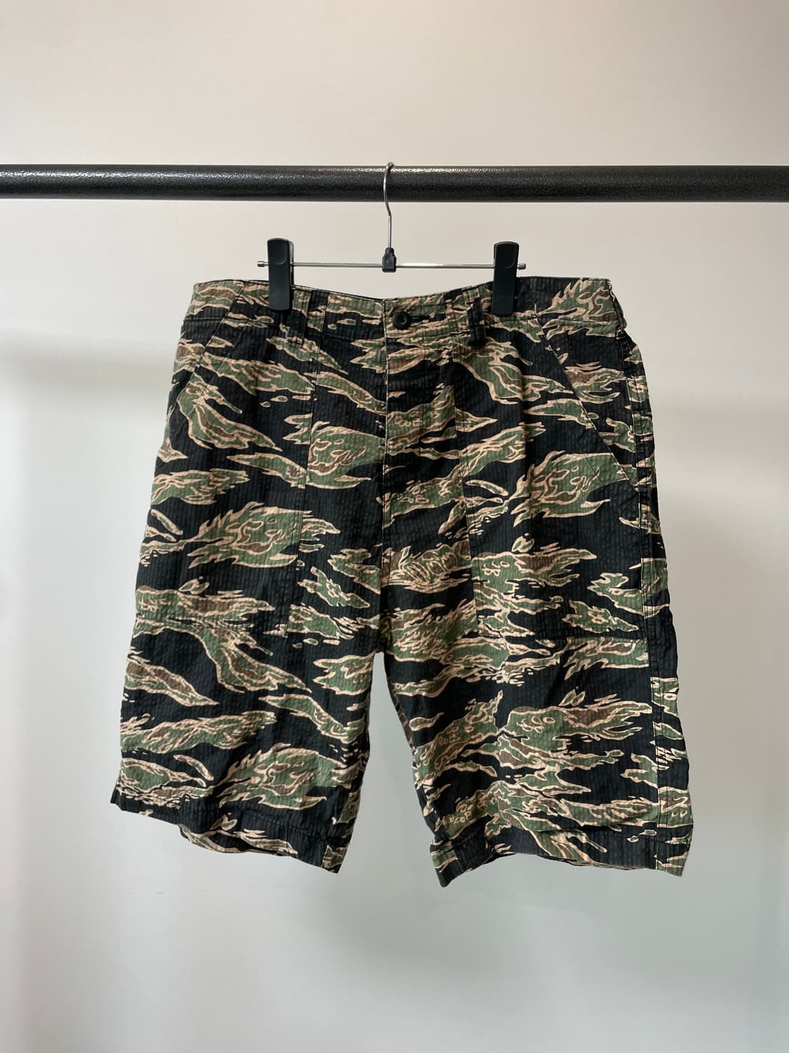 (34) stussy 스투시 시어서커 타이거카모 쇼츠 반바지 상품이미지1