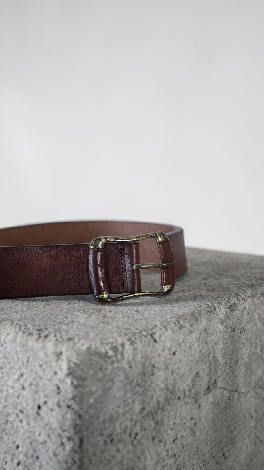 빈티지 통가죽 벨트 브라운 상품이미지3