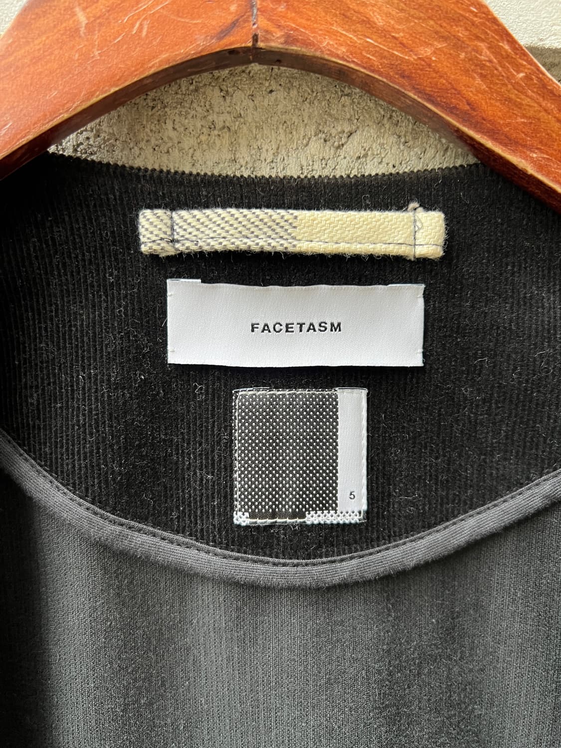 FACETASM BLACK CORDUROY 파세타즘 코듀로이 체크코트 상품이미지6