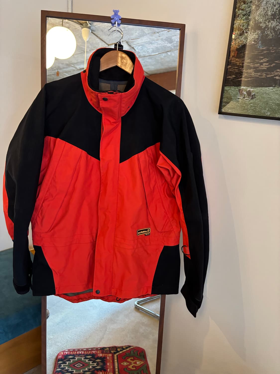 잭울프스킨 고어텍스 바람막이 자켓 레드/블랙 상품이미지2