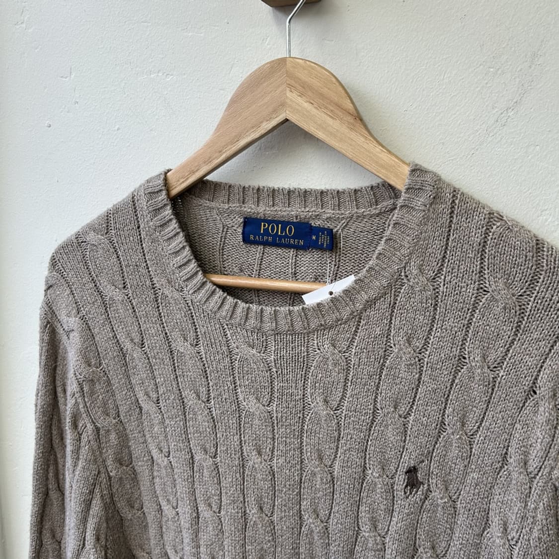 15596 - 폴로 랄프로렌 베이지 케이블 니트 상품이미지3