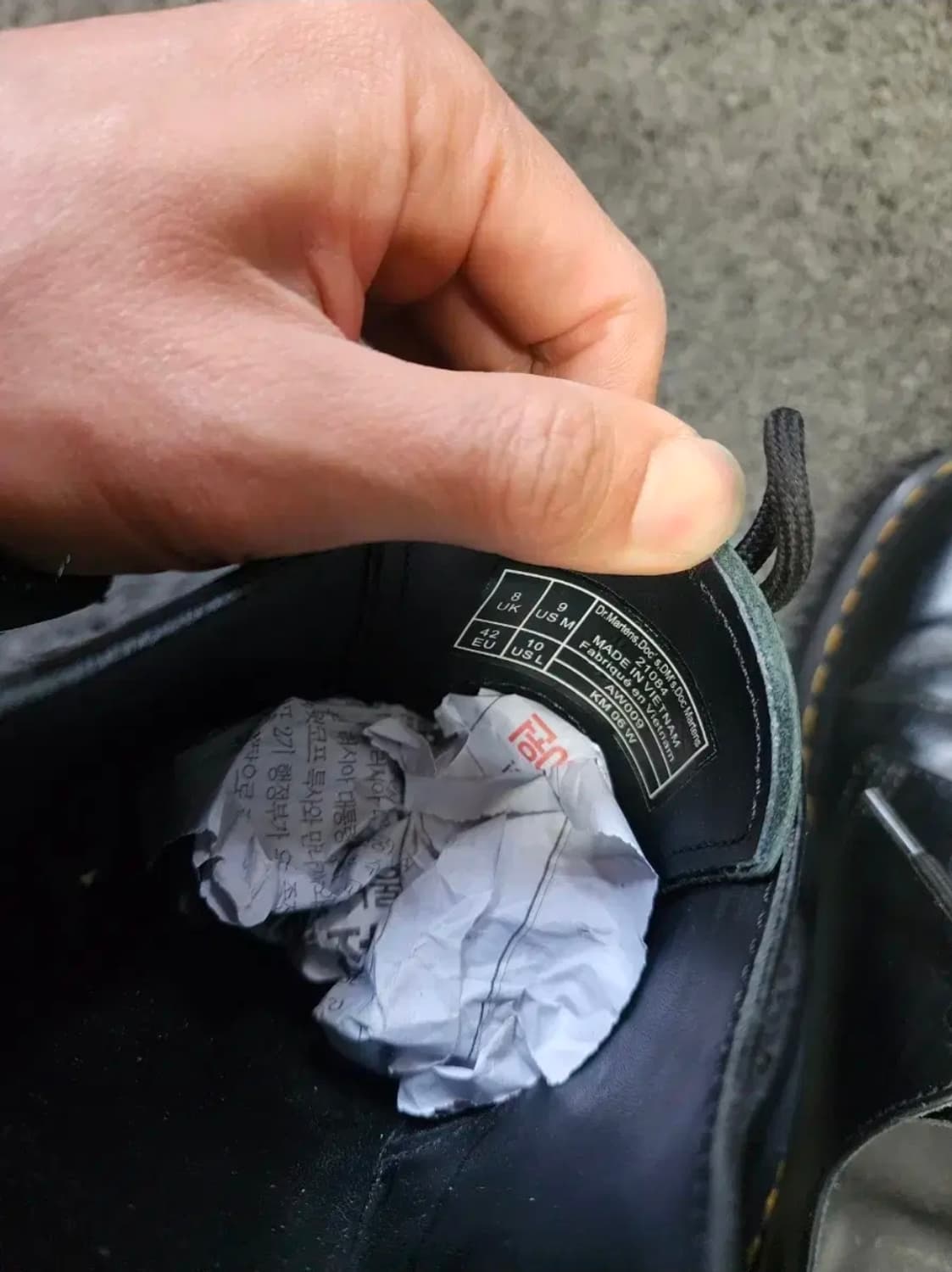 닥터마틴 1461  벡스 블랙 스무스 uk8  
270 사이즈  상품이미지7