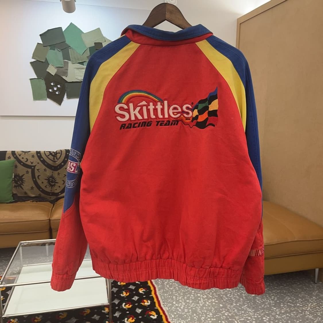 빈티지 희귀 스키틀즈 모터사이클 레이싱 자켓 L C07640 상품이미지4