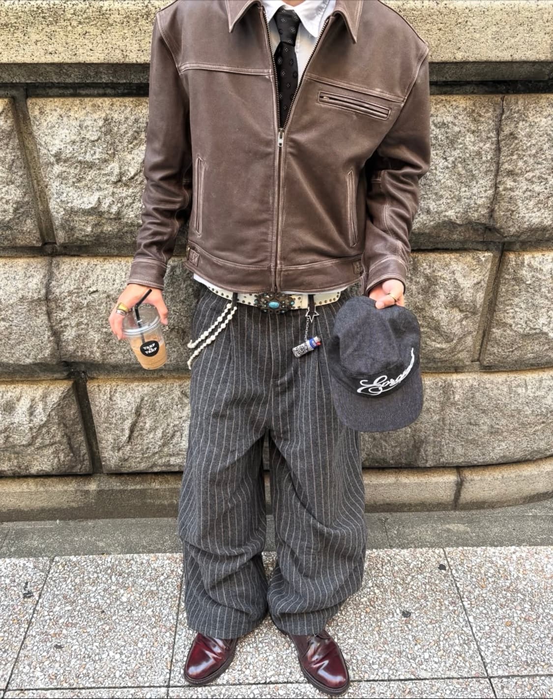 뮤티머 mutimer 에이지 워시 레더 자켓 상품이미지4