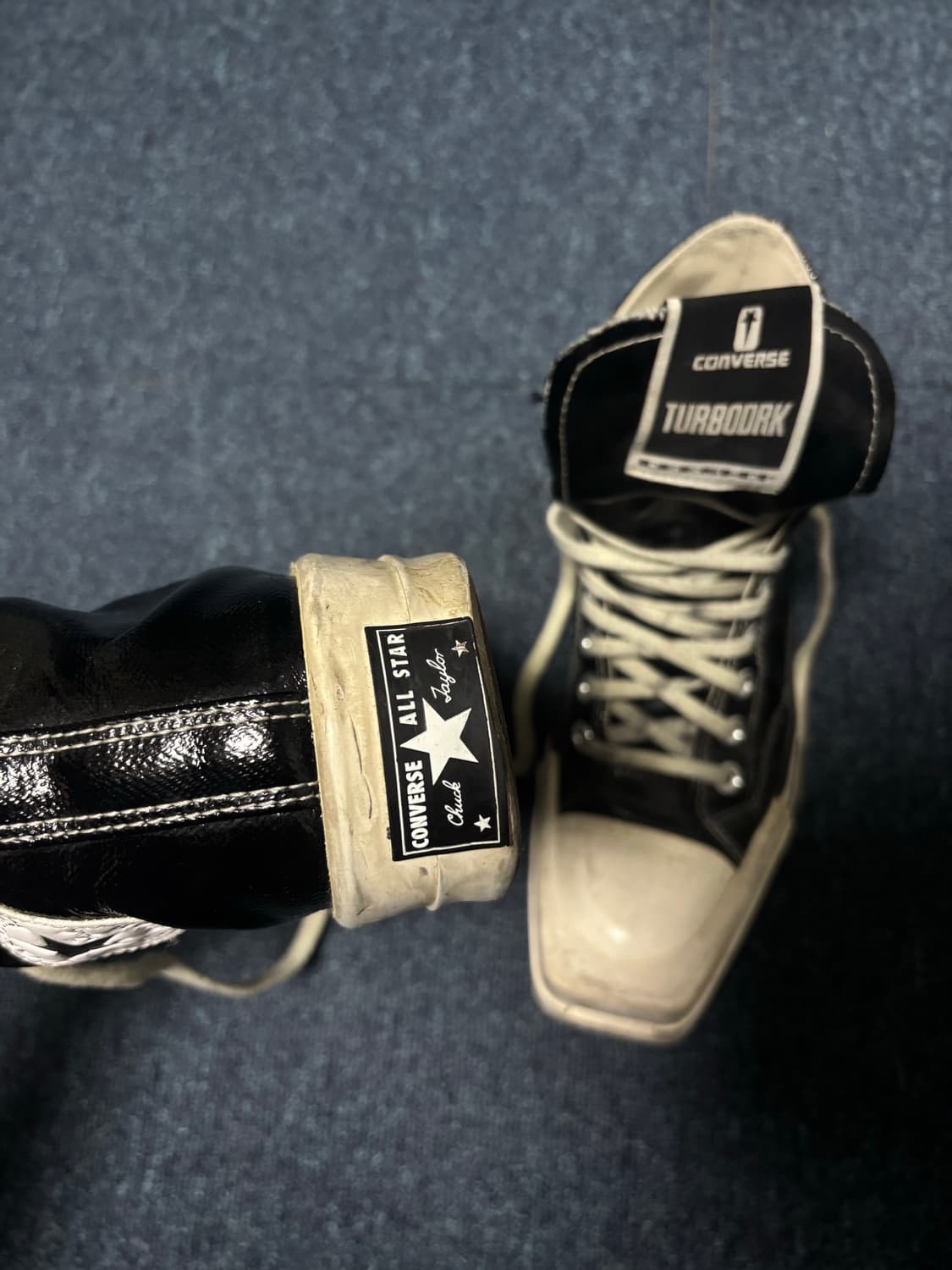 릭오웬스 turbodrk 블랙 유광 39.5(255 정도) 상품이미지2