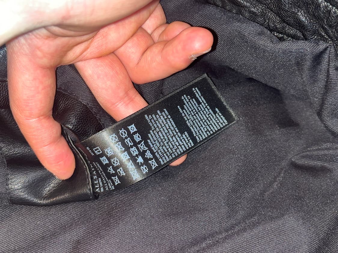 ALLSAINTS LARK LEATHER JACKET XL 상품이미지7