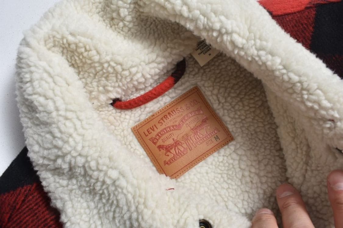 리바이스 버팔로 체크 양털 트러커 자켓 M N0993 상품이미지6