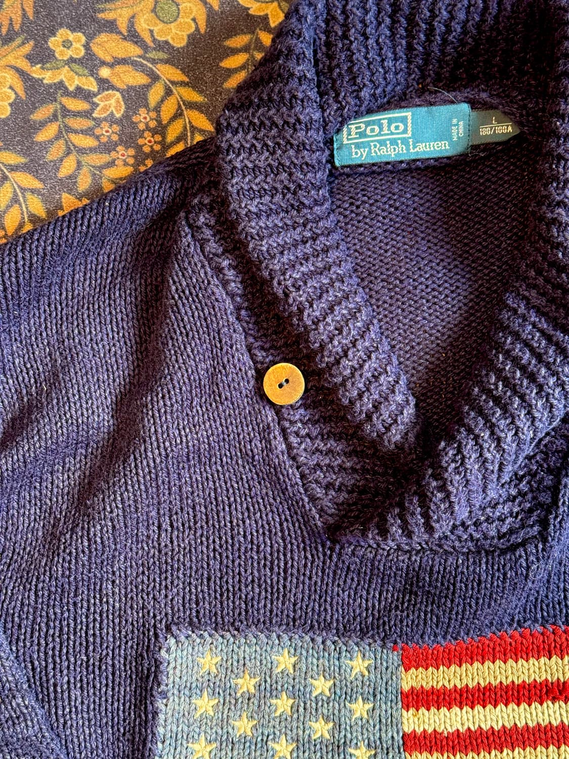 폴로 숄카라 성조기 니트 상품이미지4