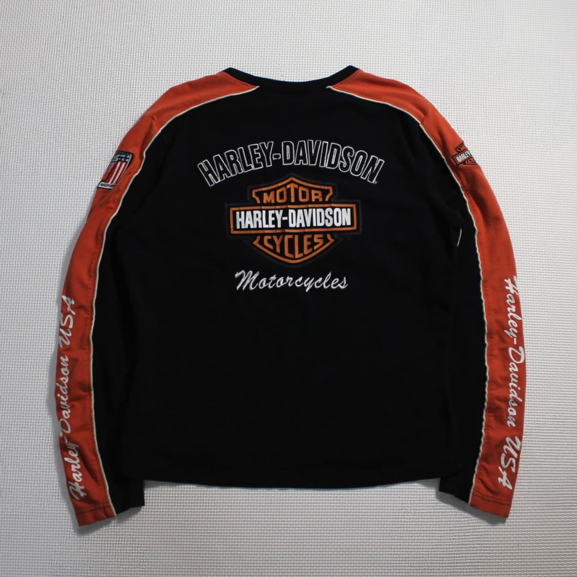 Harley-Davidson 할리 데이비슨 컬러블록 로고 롱슬리브 상품이미지2