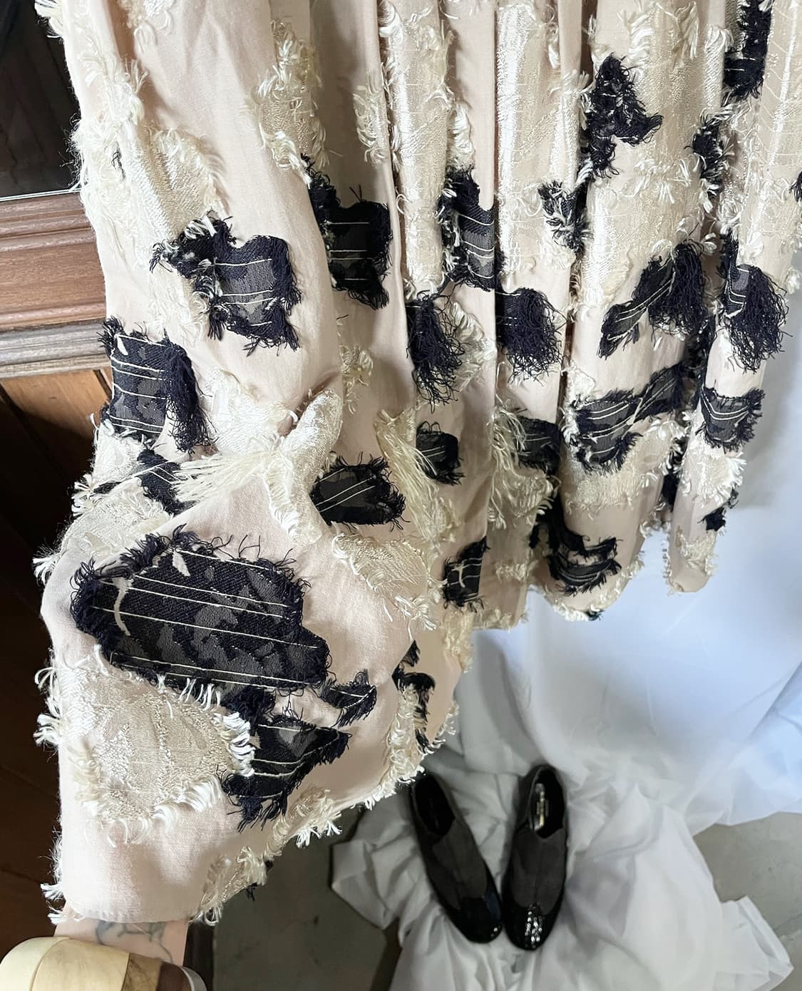 FREY I.D jacquard fringe midi skirt 상품이미지6