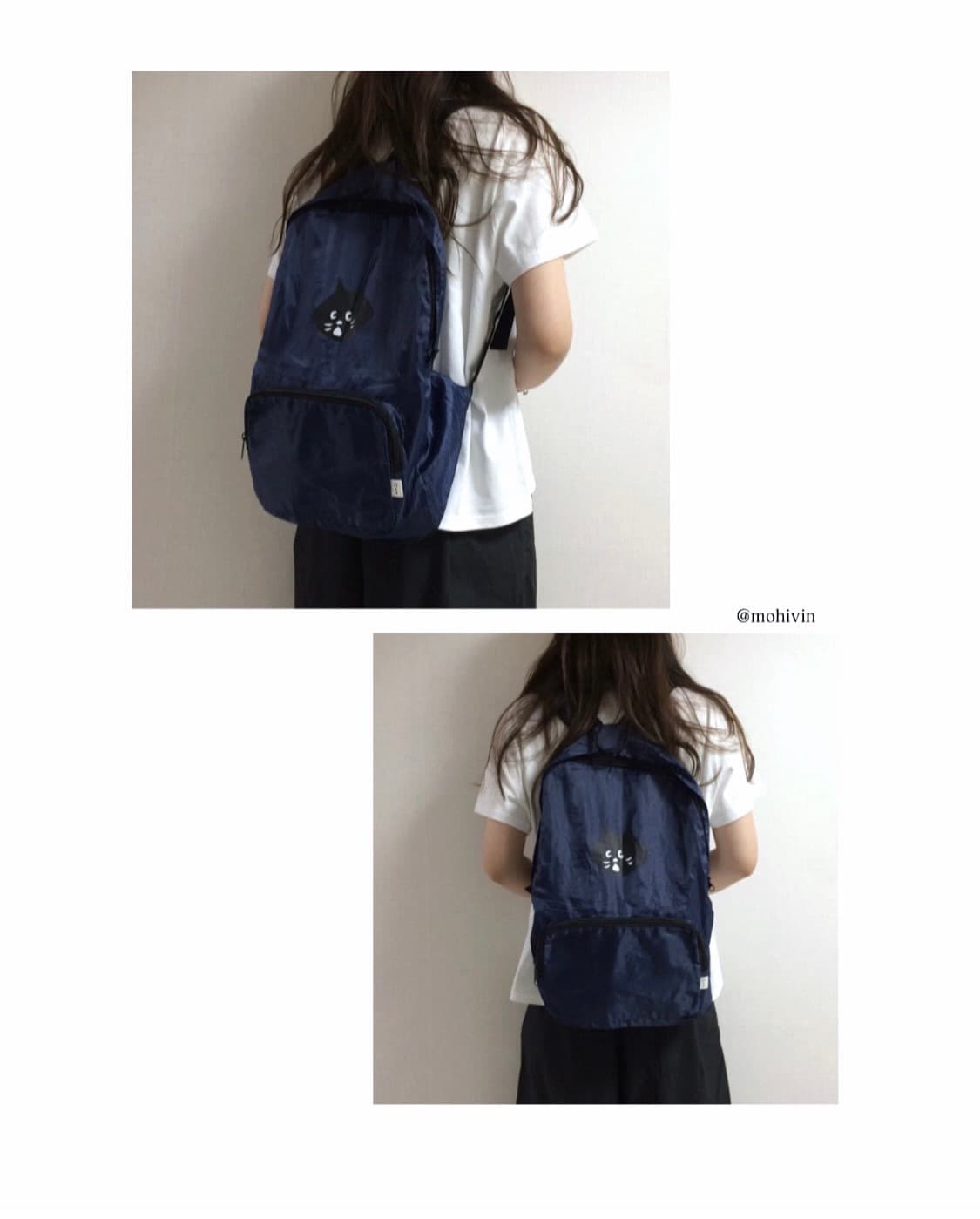 Ne-net 네넷냐 프린팅 포켓터블 경량 백팩 상품이미지1