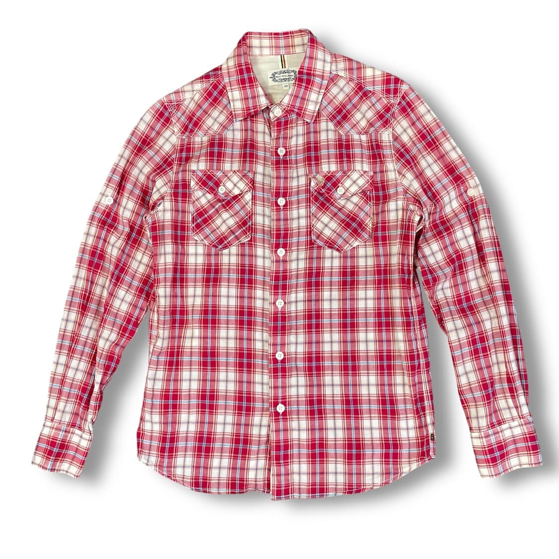 빈폴 진스 체크 웨스턴 투포켓 긴팔 셔츠 100 상품이미지1