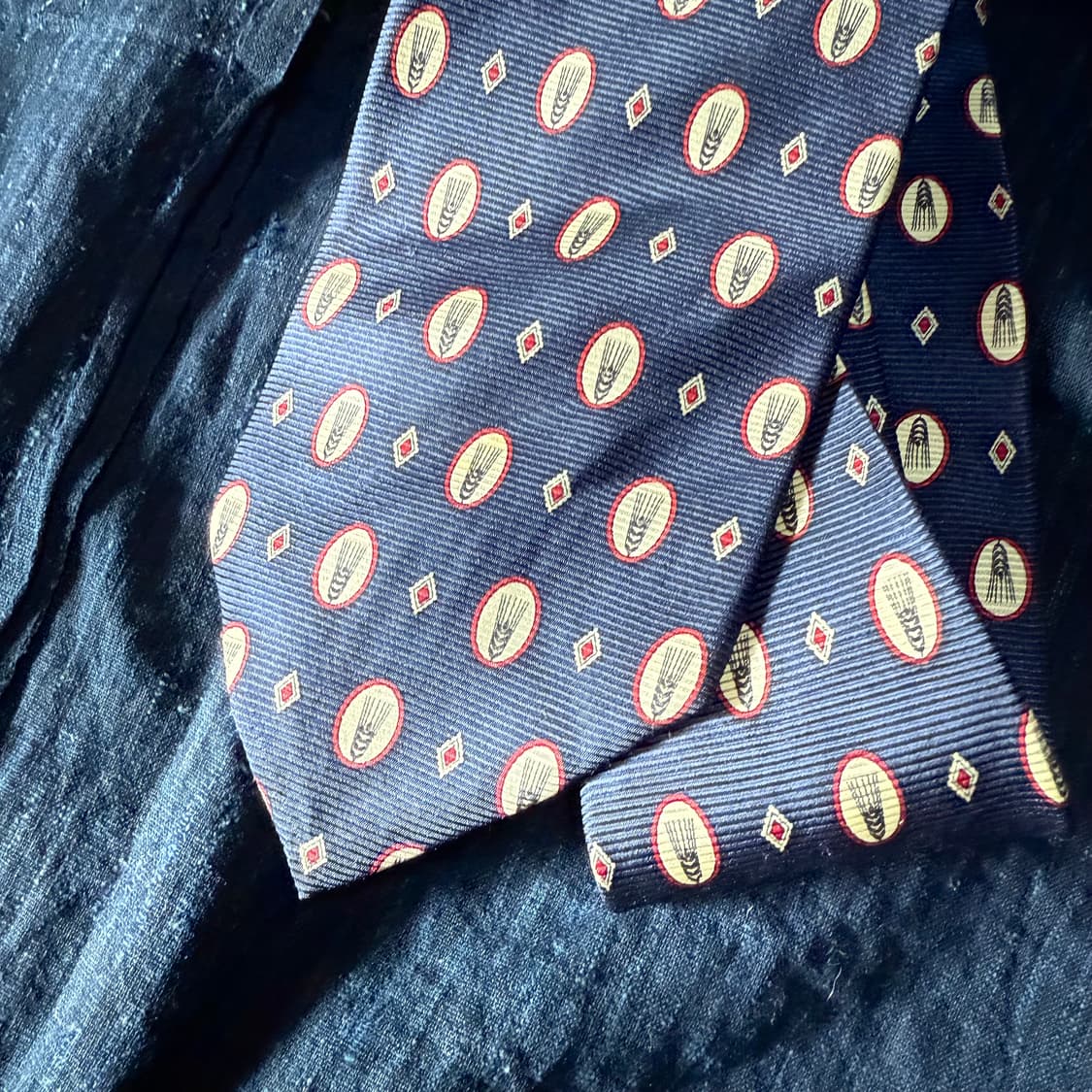 슈퍼드라이 벼 패턴 코튼 타이 상품이미지2