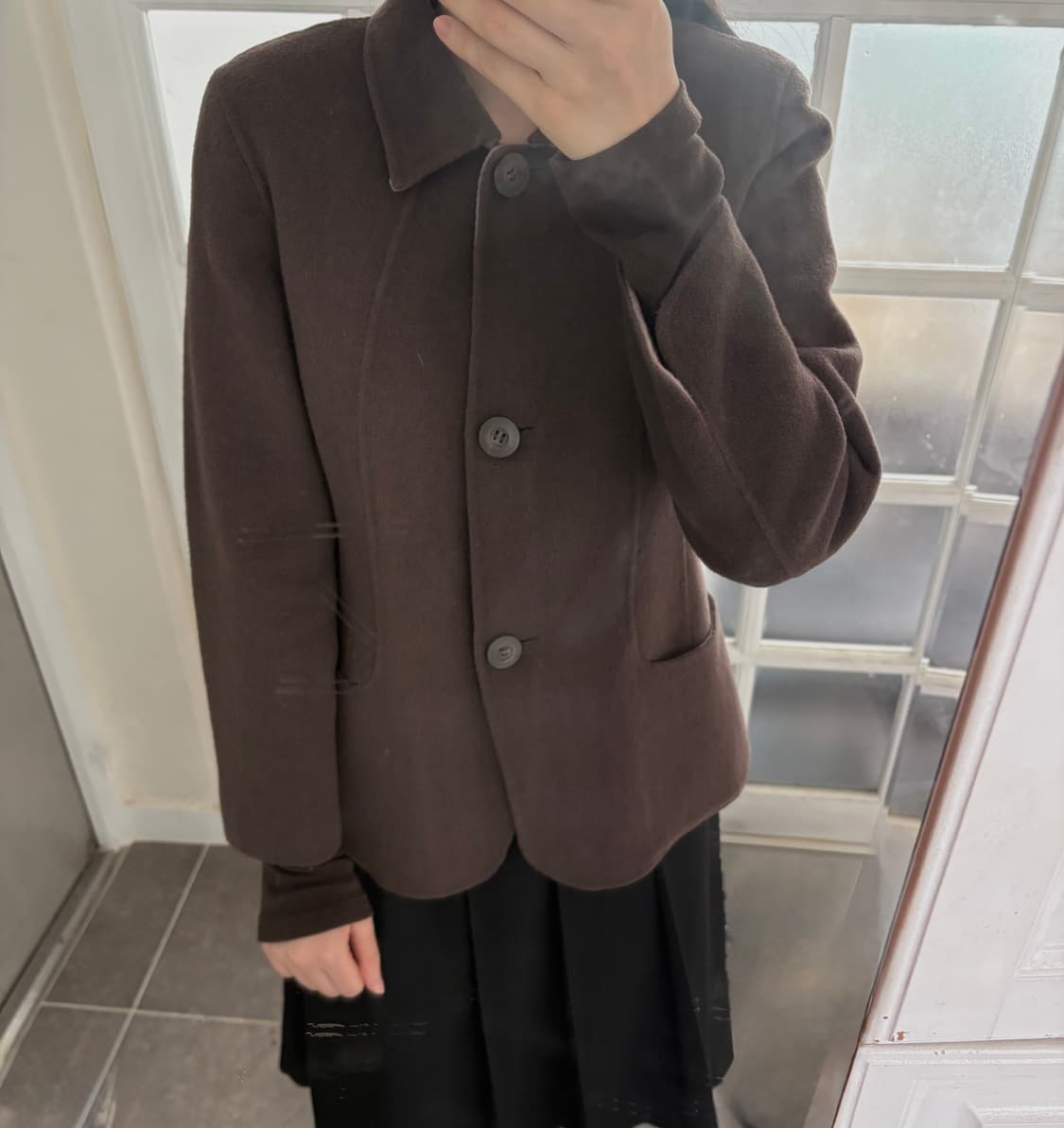 빈티지 코코아 숏코트 상품이미지1