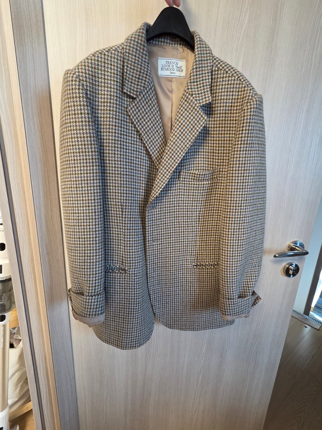 바이무드 Here 체크울자켓 상품이미지2