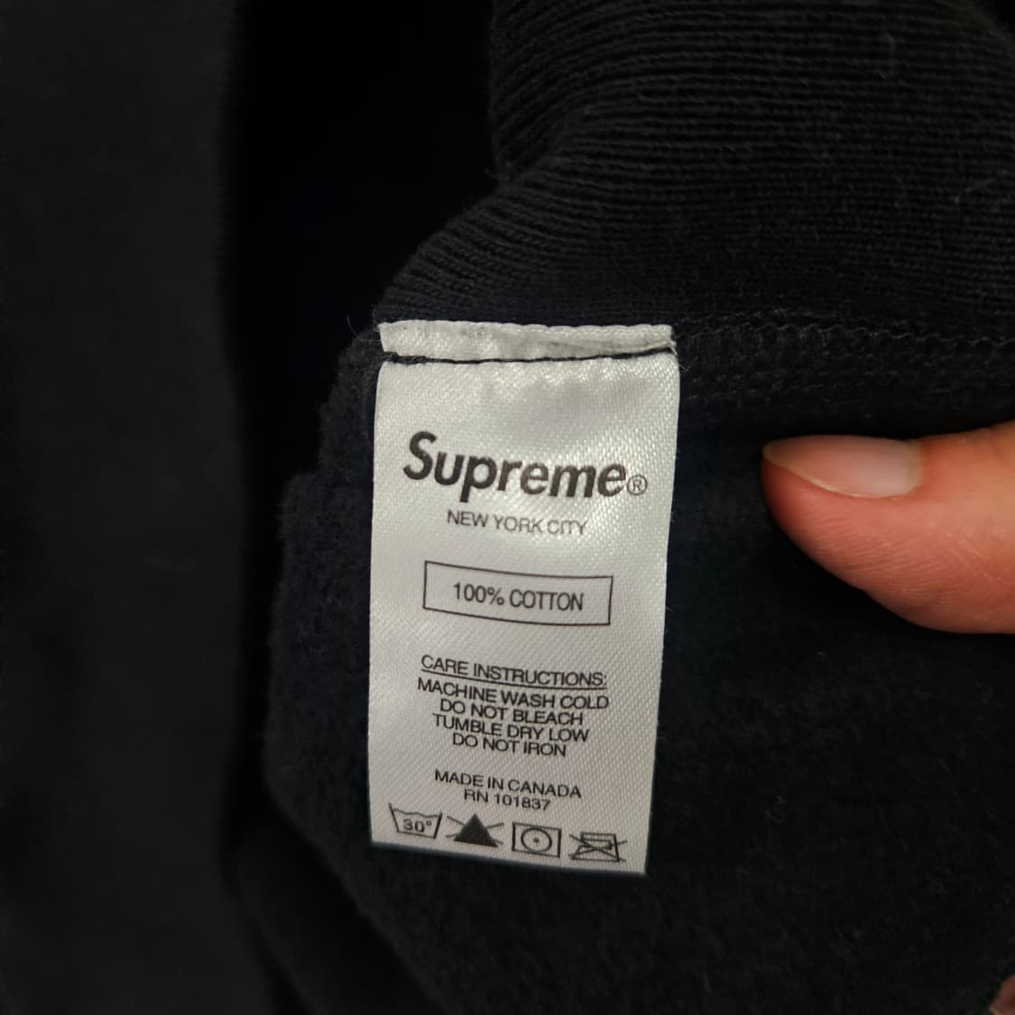 17fw 슈프림 브러쉬 로고 후드 L 상품이미지6