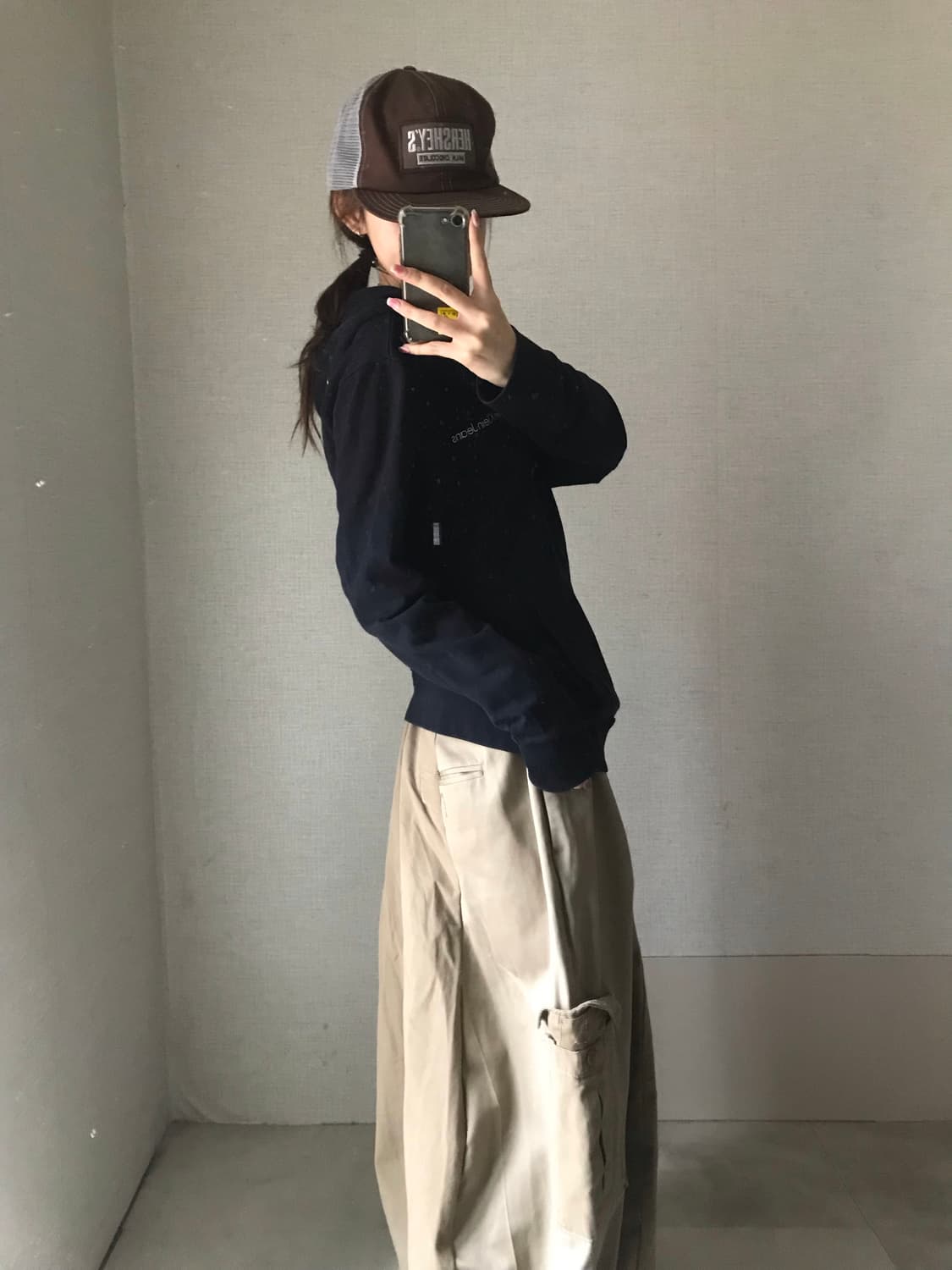 켈빈클라인 블랙 후드집업 상품이미지3