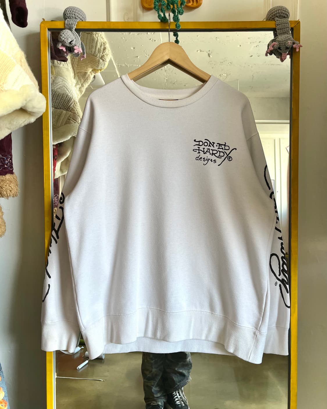 2000s ED Hardy Icon Print Big Sweatshirt 상품이미지4