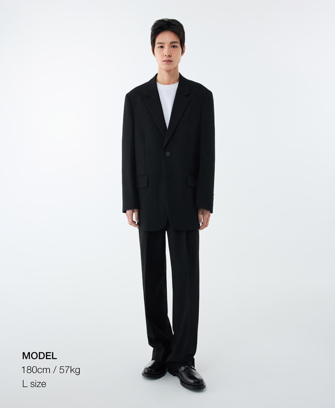 오버사이즈 블레이저 블랙XL(수트 셋업) 상품이미지2