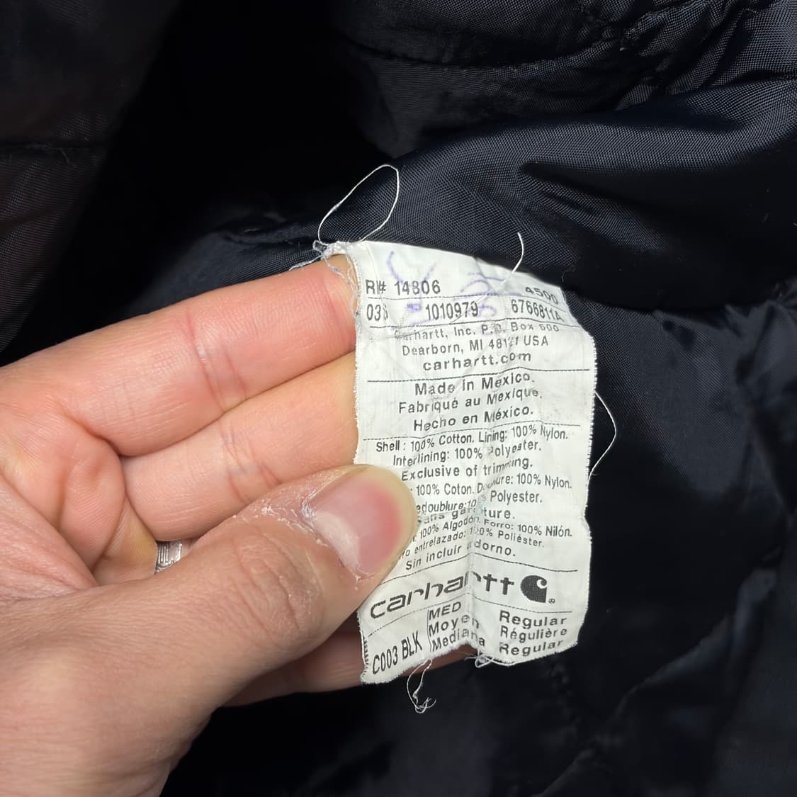 칼하트 워크자켓 C003 상품이미지3