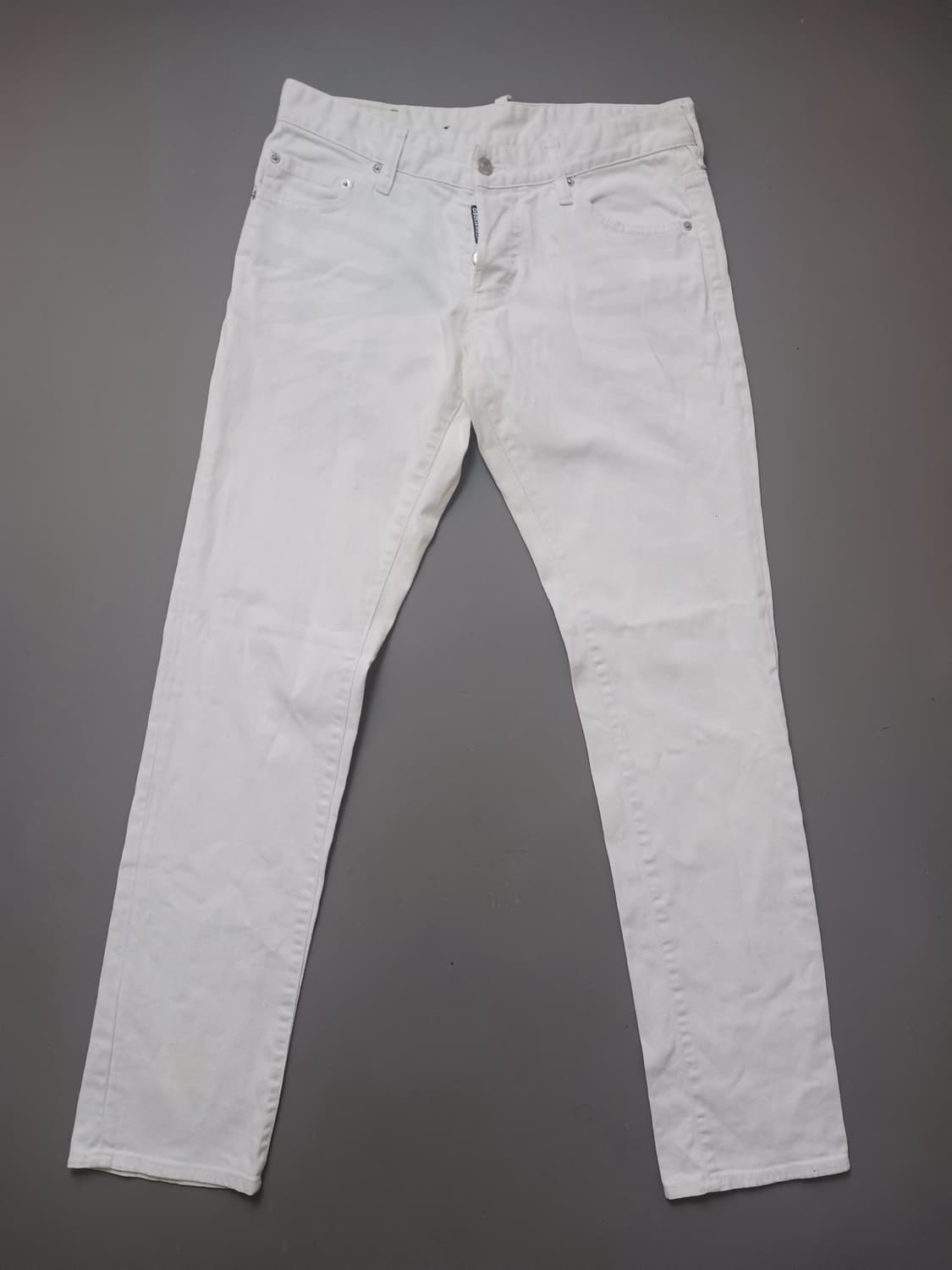 [31] 정품 디스퀘어드2 링클다이 화이트 슬림진 청바지 상품이미지1