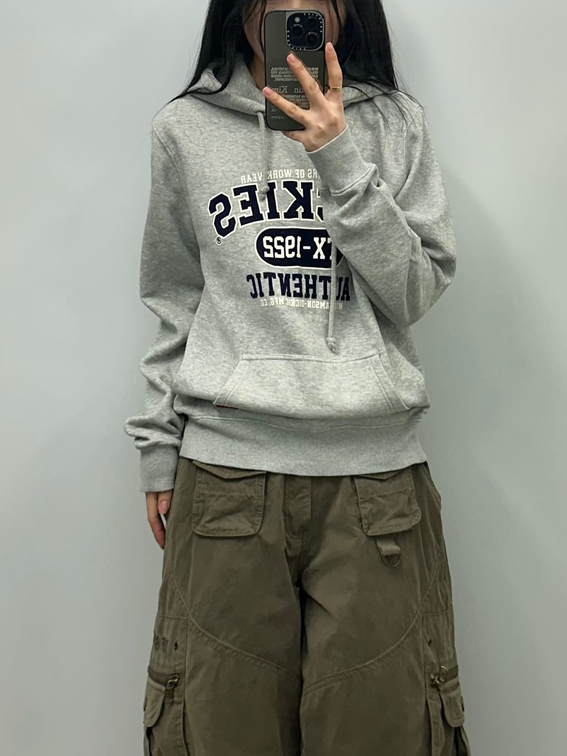 디키즈 y2k 와투케 그레이 후드티 상품이미지1