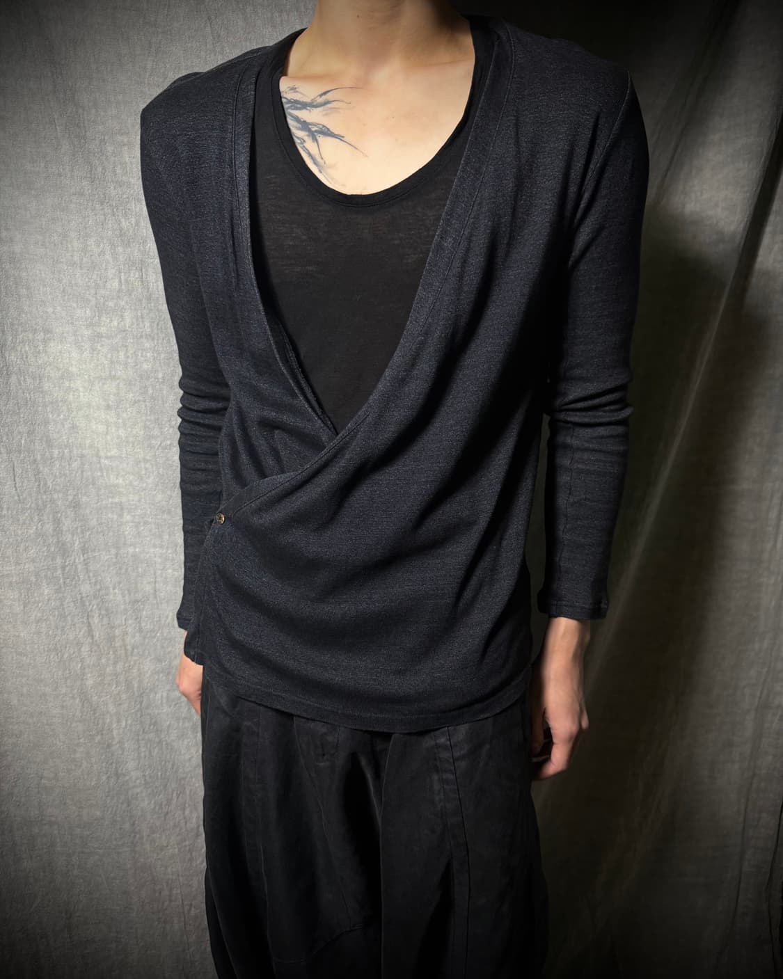 Rip Van Winkle Draped Cardigan  일본 아방가르드 상품이미지1