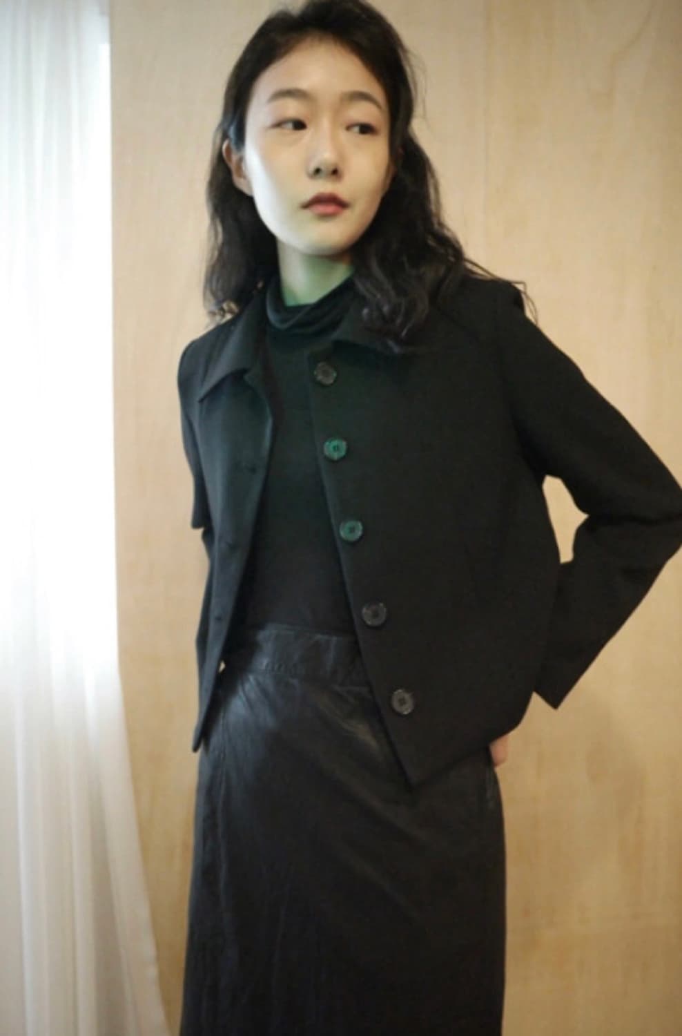 애프터먼데이 크롭드 컨사이스 자켓 상품이미지1
