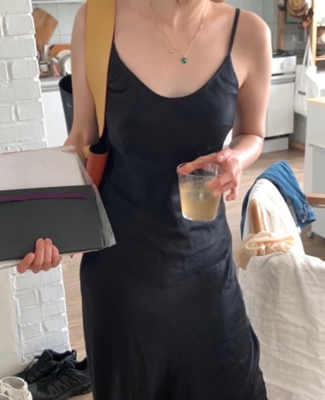 새상품) 모네 mone dear silk dress 리본빛 실크 원피스 상품이미지3