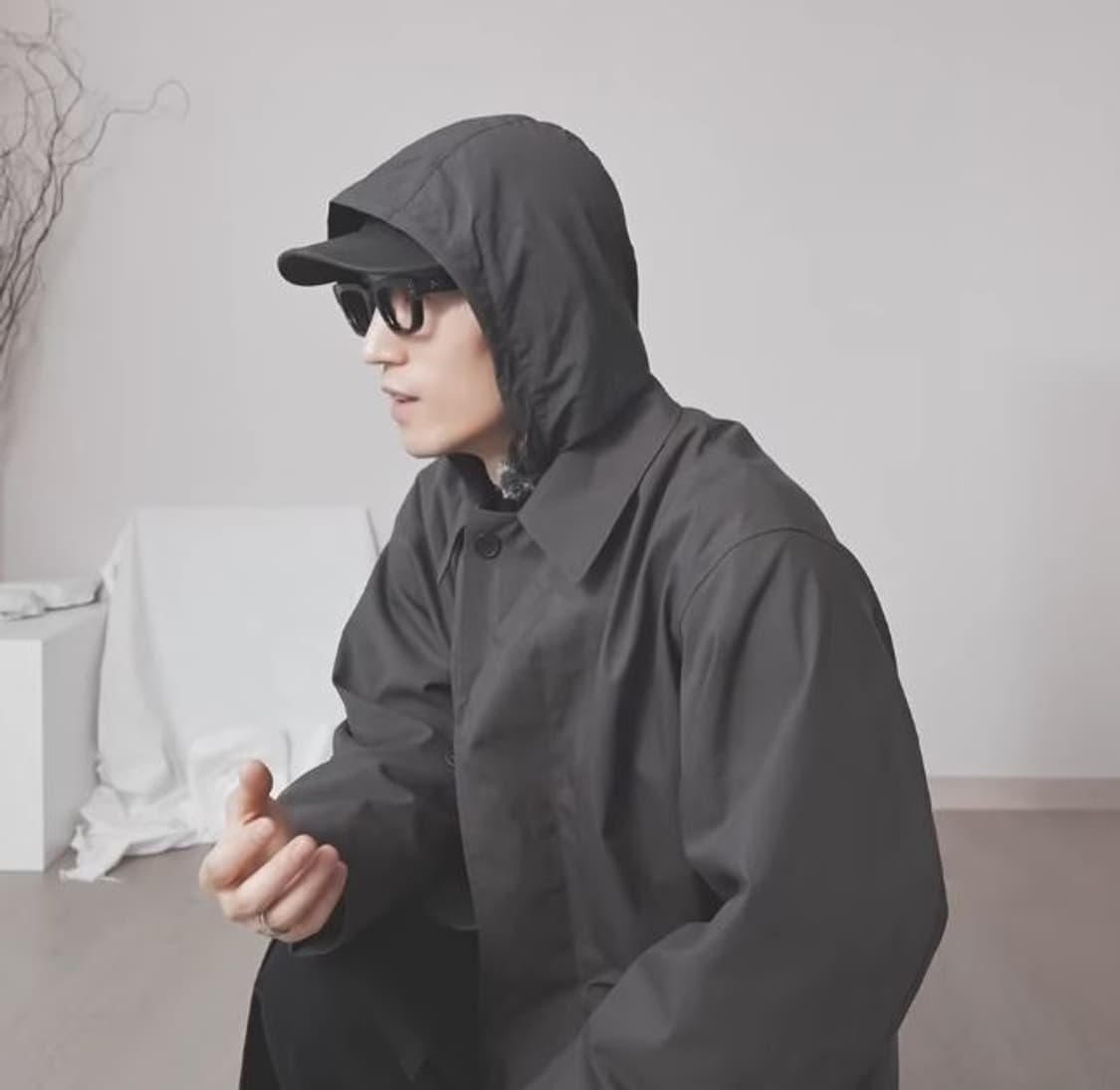 새제품 L) 유니클로U 24FW 오버사이즈 싱글브레스트 코트 상품이미지4