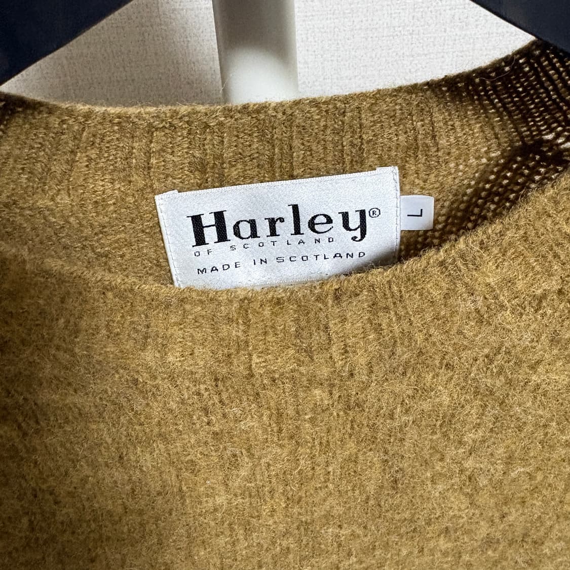 할리 오브 스코틀랜드 쉐기독 크루넥 니트 / 아스파라거스, L 상품이미지4