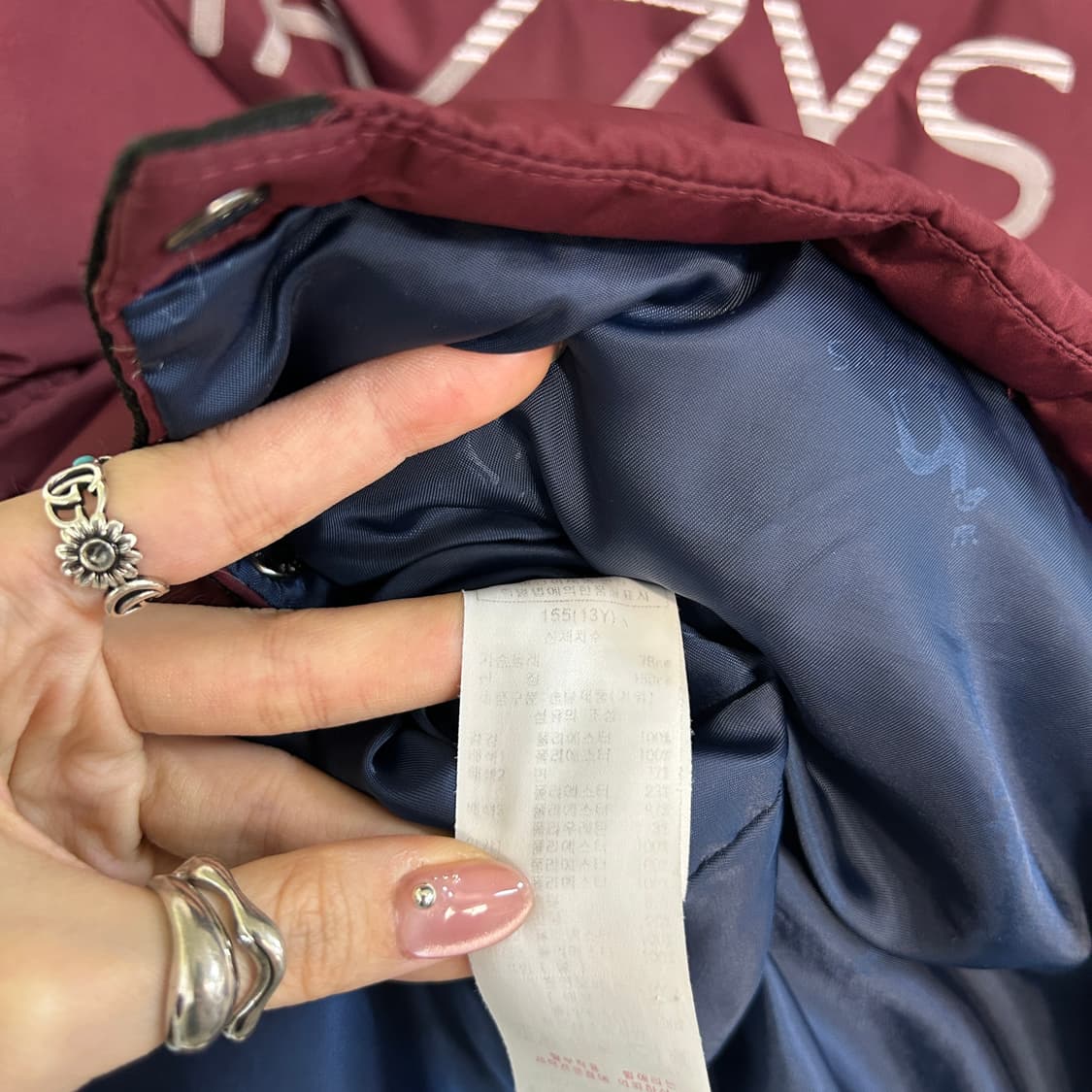 헤지스 키즈 거위털 롱패딩 155  상품이미지4