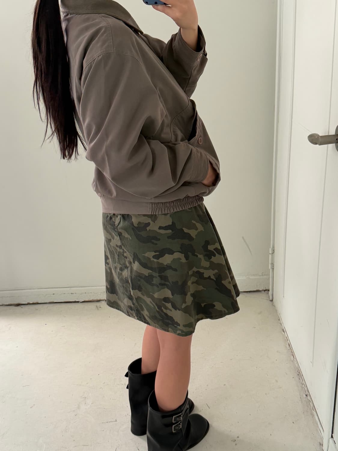 일본빈티지 브라운 봄버자켓 상품이미지3