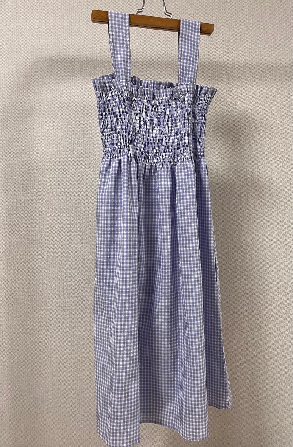 체크 슬리브리스 원피스 상품이미지5