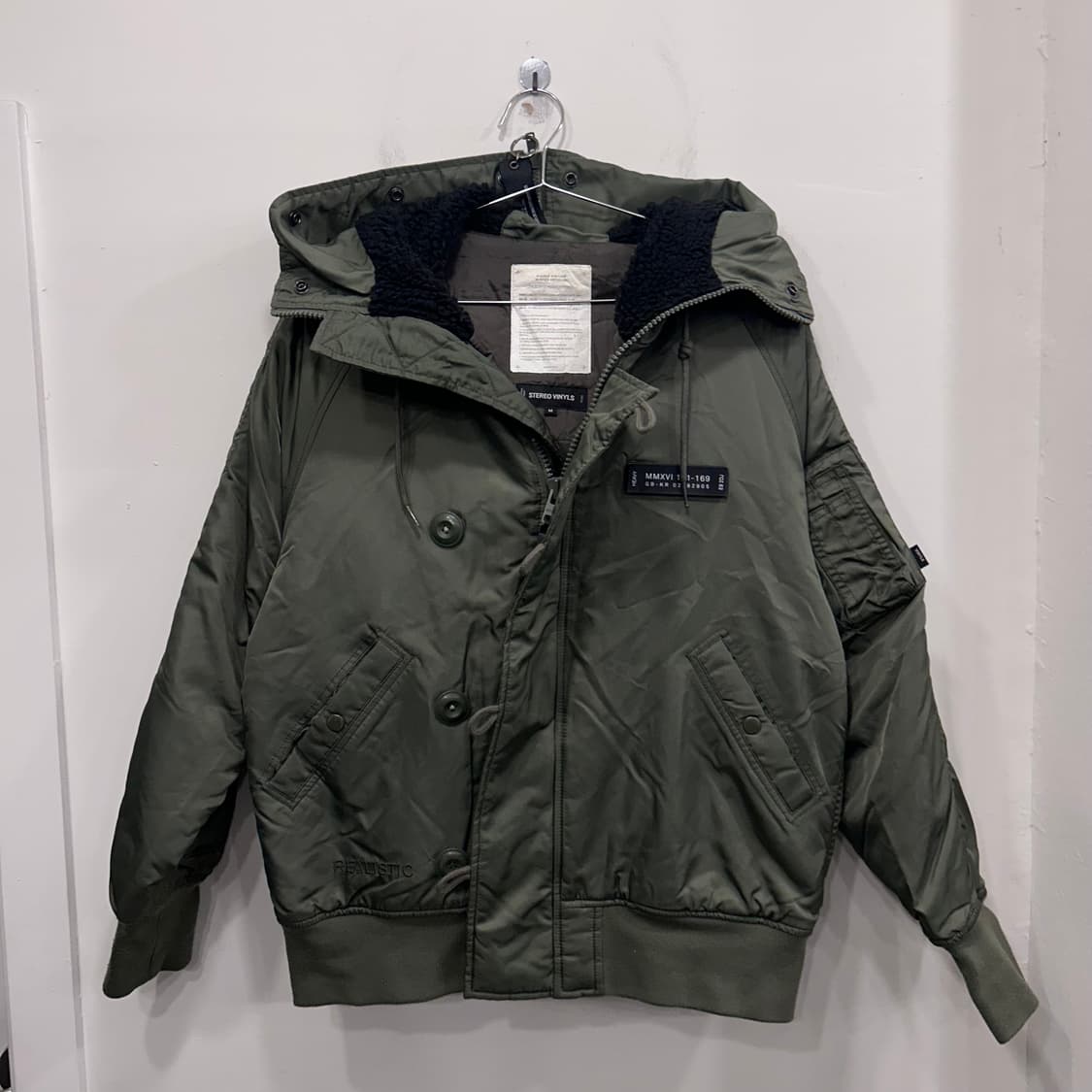 스테레오바이널즈 밀리터리 ma-1 후드 항공점퍼 상품이미지2