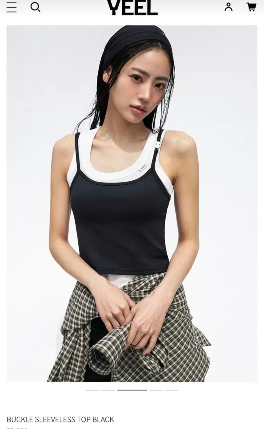 YEEL 버클 슬리브리스 블랙(새상품) 상품이미지1