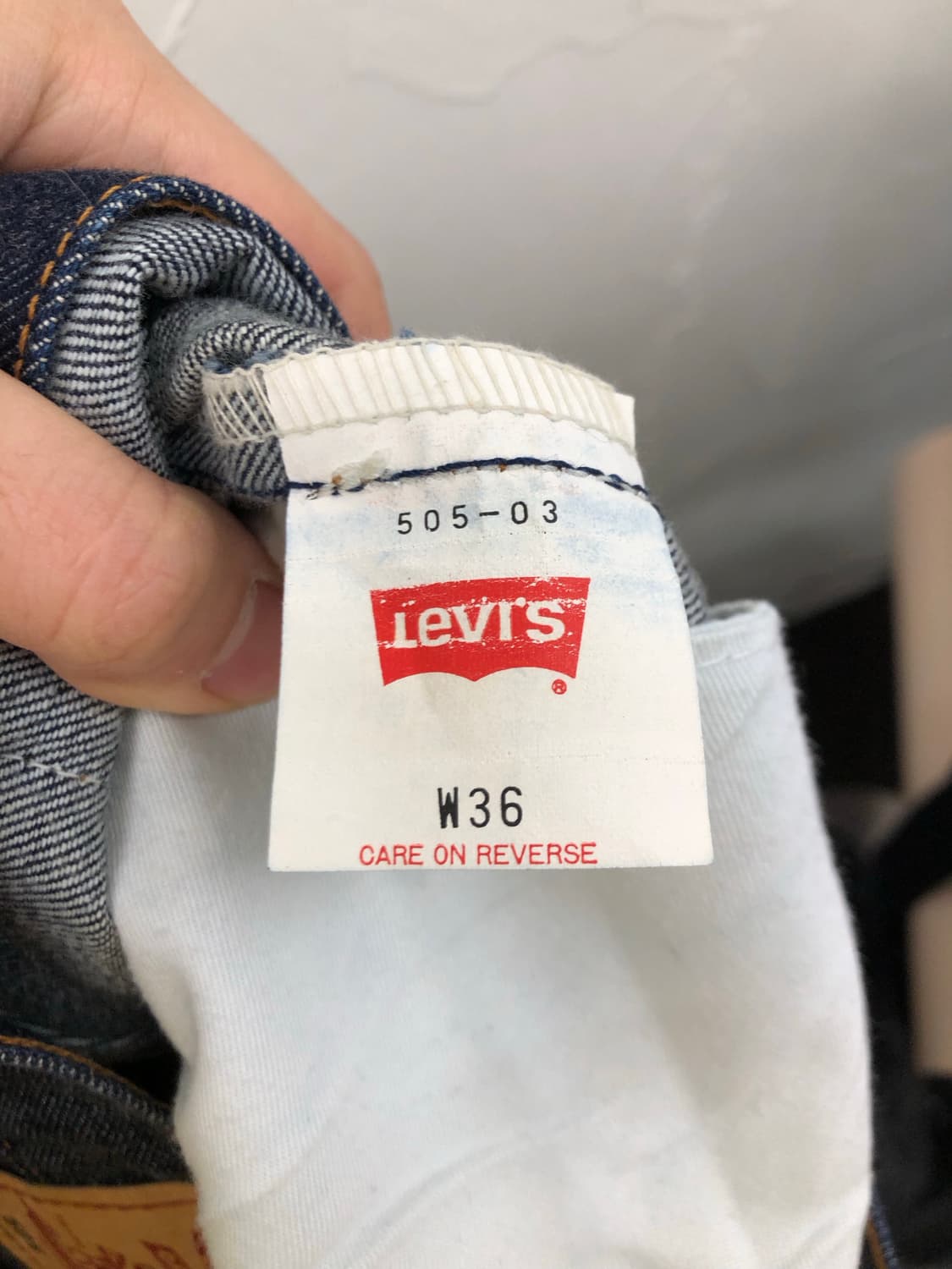 일본 생산 505 36x34 상품이미지3