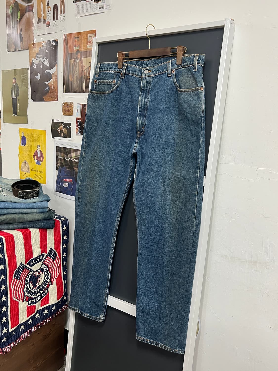 90s Levis 리바이스 505 레귤러 스트레이트 데님 팬츠 상품이미지10