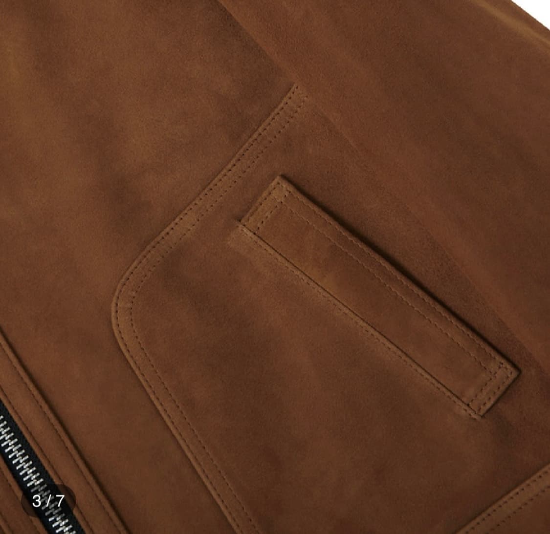 (신품급)느와르라르메스 스웨이드 자켓 (CAMEL)_48 상품이미지7